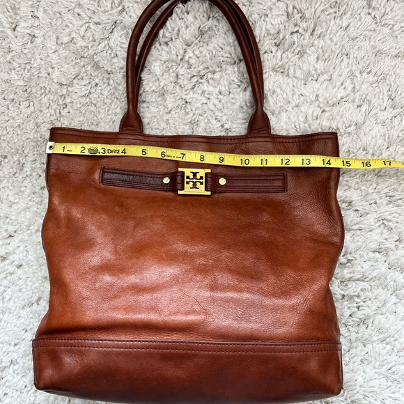 Vintage Tory Burch Brown Leather Tote Bag - Picture 5 of 14
